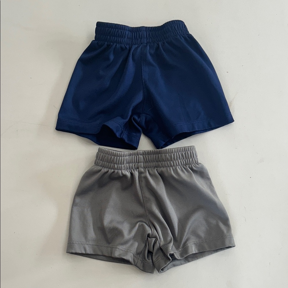 Nike Kids Blue and Gray Shorts